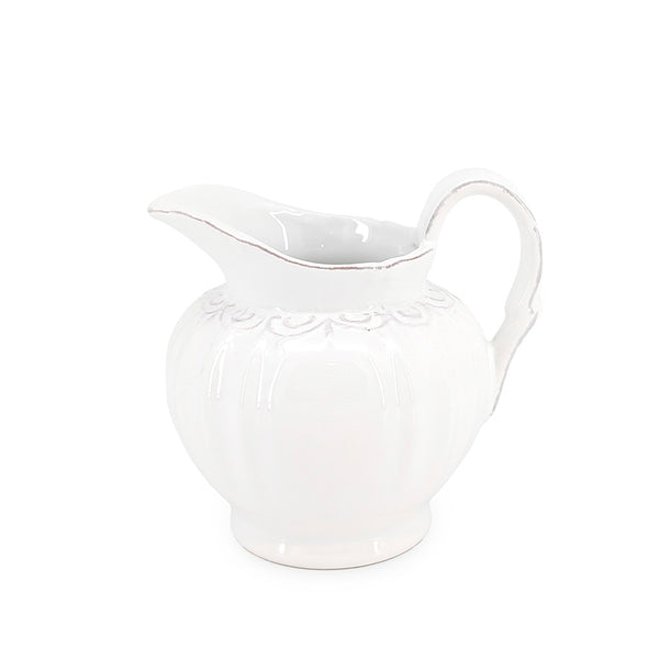 White Vintage Pitcher – Linens, Bath and Things