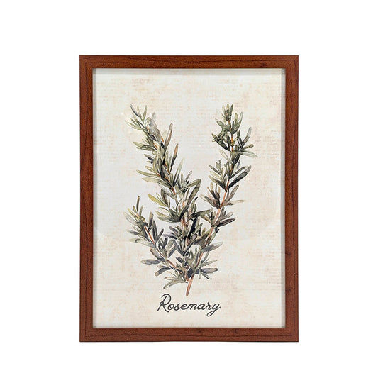 Plastic Wood Framed Wall Art Rosemary 33x43cm