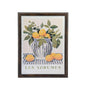 Plastic Wood Framed Wall Art Lemons 33x43cm