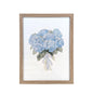 Wood Framed Wall Art Blue Hydrangeas 33x43cm