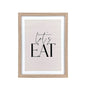 Wood Framed Wall Art Let's Eat 33x43cm