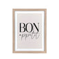 Wood Framed Wall Art Bon Appetit 33x43cm