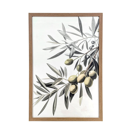 Wood Framed Wall Art Olives 43x63cm