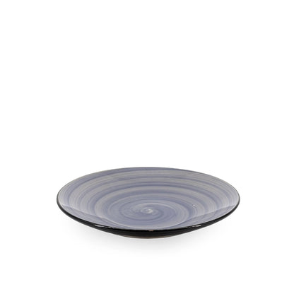 Ceramic Dinner Set Purple Swirl