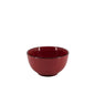 Ceramic Dinner Set Red with Black Rim