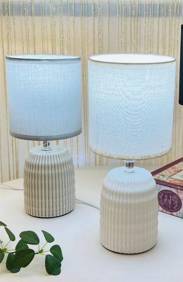 Ceramic Desk Lamp Gray 27cm