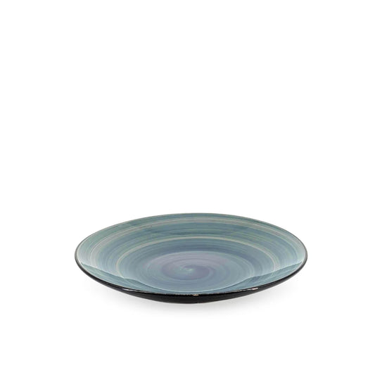 Ceramic Dinner Set Turquoise Swirl