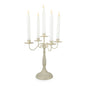 Metal Candle Holder Beige 5H