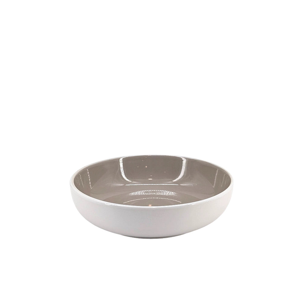 Ceramic Dinner Set White & Beige
