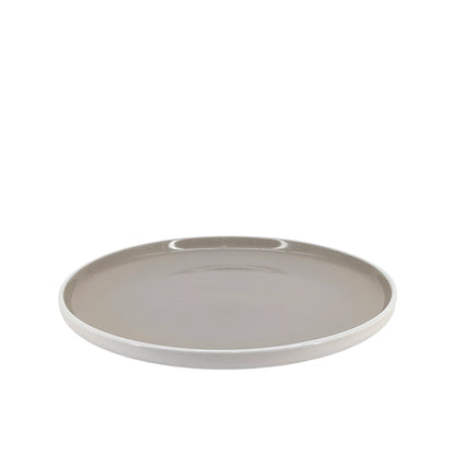 Ceramic Dinner Set White & Beige