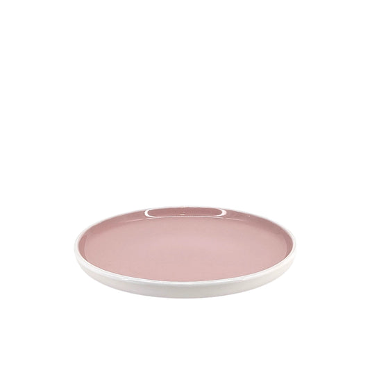 Ceramic Dinner Set White & Pink