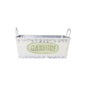 White Tin Planter Rectangle Small