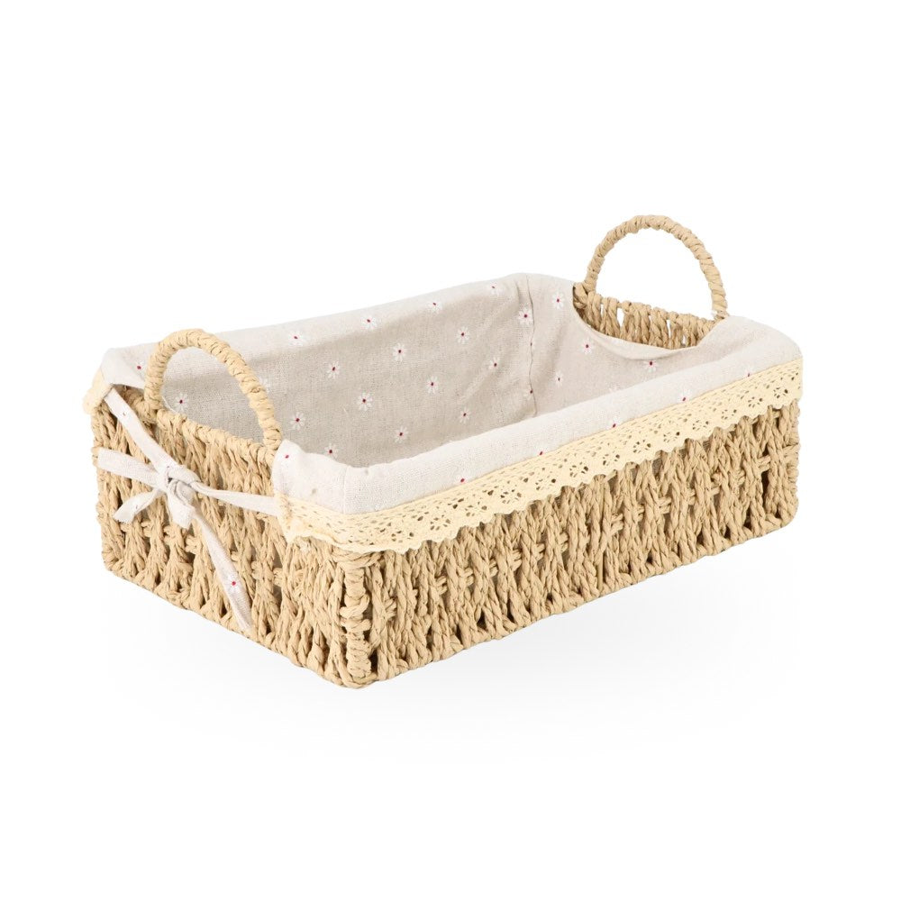 Basket w/ Fabric Lining Large