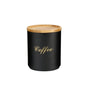 Black Enamel Metal Sugar Coffee Tea Canisters