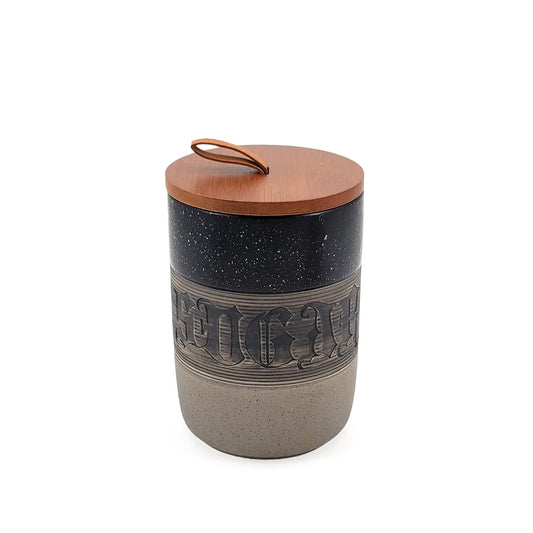 Ceramic Sugar, Coffee & Tea Canisters Black