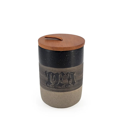 Ceramic Sugar, Coffee & Tea Canisters Black