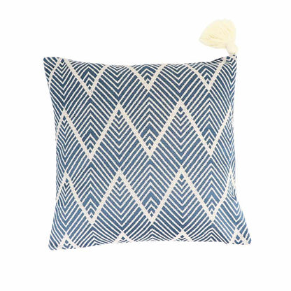 Cushion Case w/ Tassel Blue 45x45cm