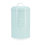 Blue Enamel Metal Sugar Coffee Tea Canister