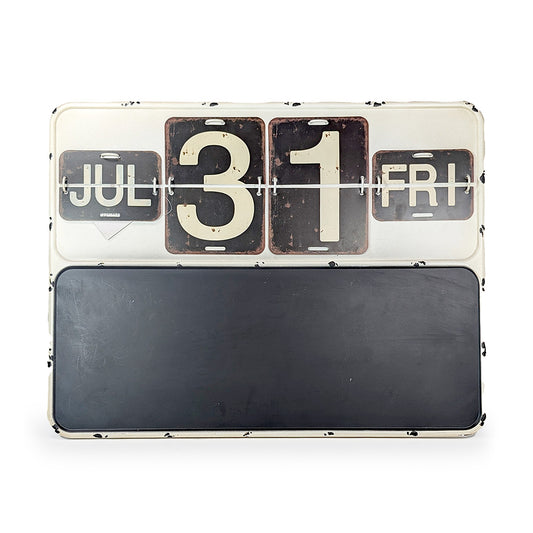 Metal Calendar Chalkboard