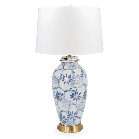 Ceramic Table Lamp China Blue 75cm