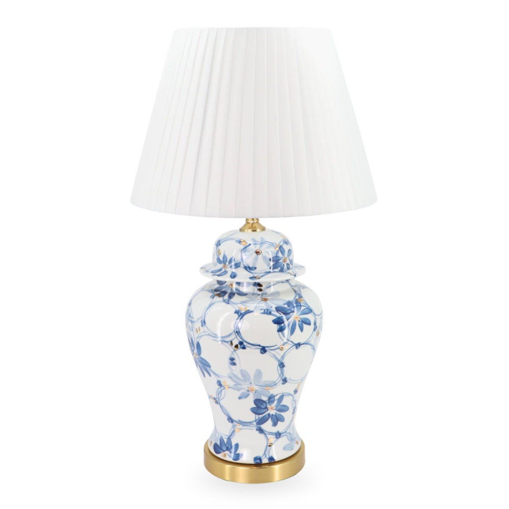 Ceramic Table Lamp China Blue 72cm