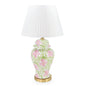 Ceramic Table Lamp Green Floral 66cm