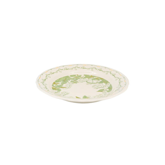 Vintage Green Ceramic Dessert Plate 20cm