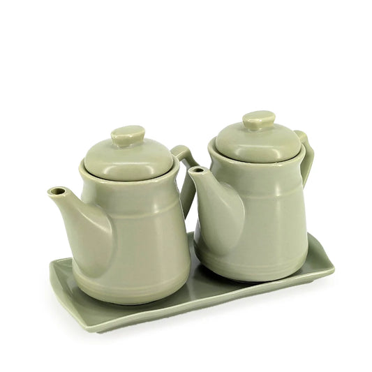 Ceramic Oil & Vinegar Dispenser Set