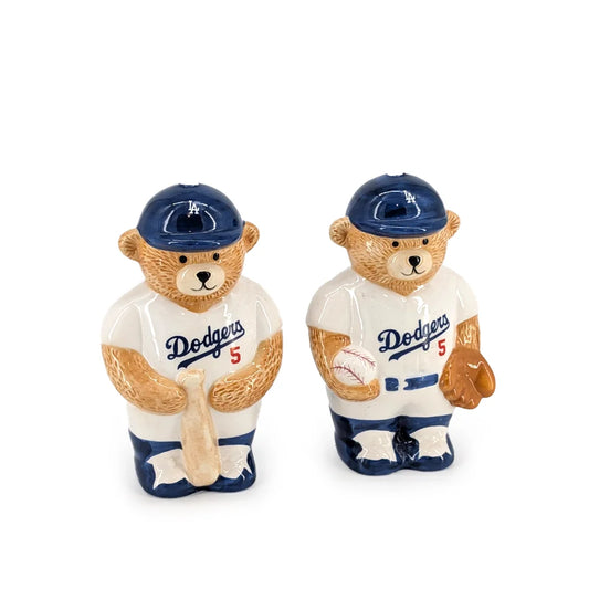 Ceramic Salt & Pepper Shaker Set - Dodgers