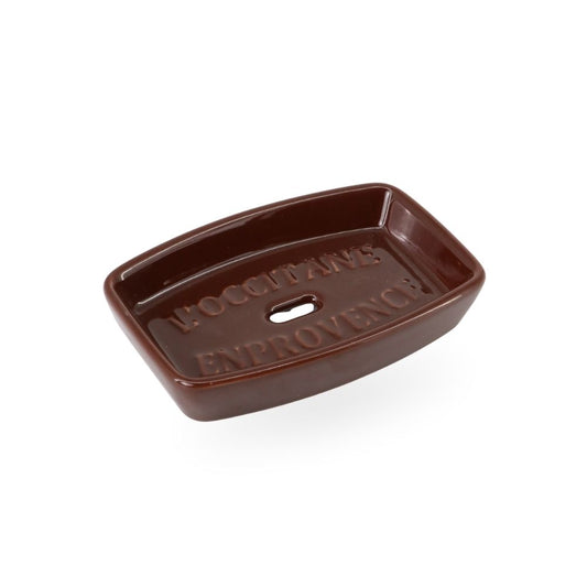 Ceramic Soap Dish Burgundy