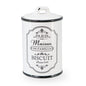 Ceramic Vintage Biscuit Jar Paris