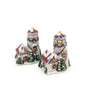 Ceramic Christmas House Salt & Pepper Shaker Set