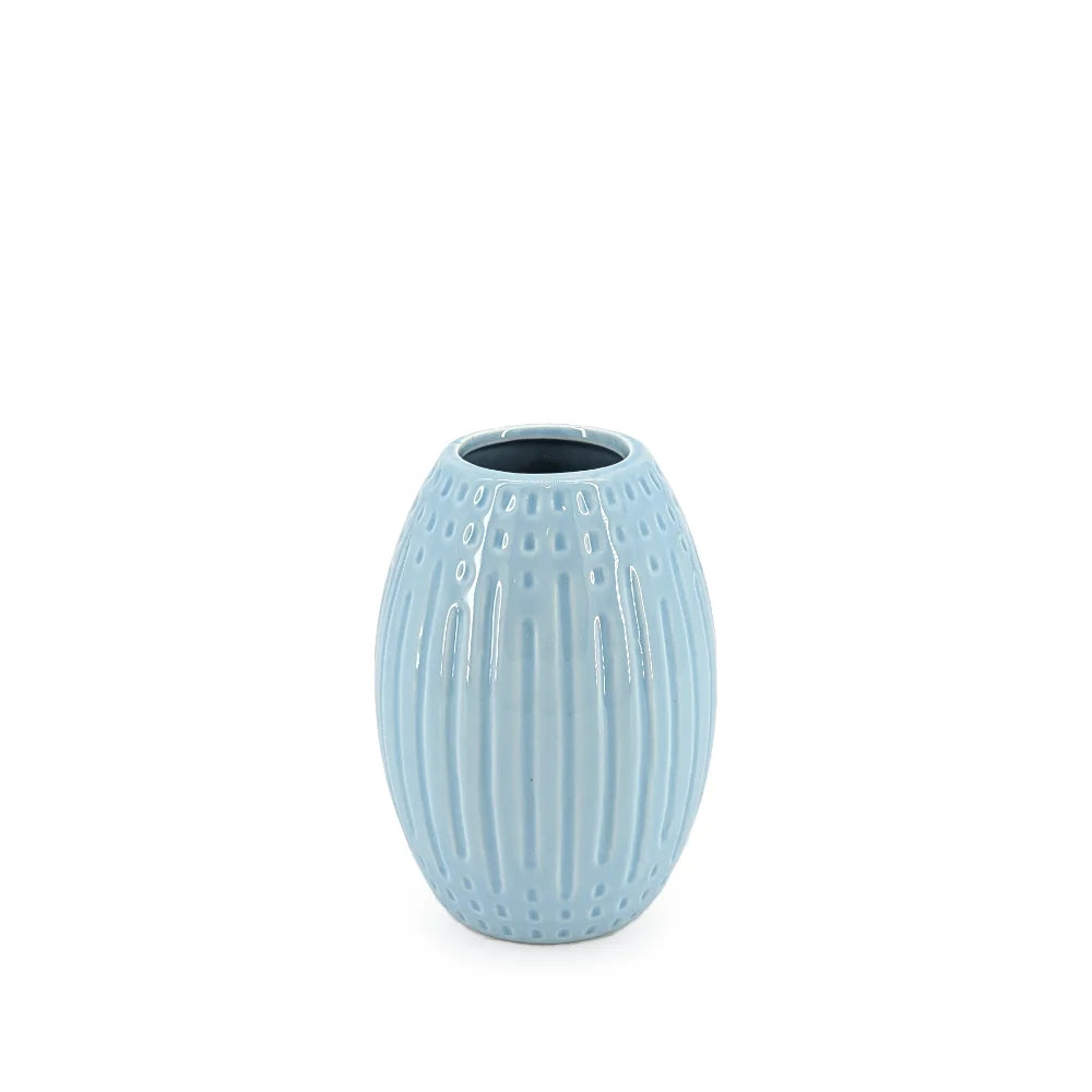 Ceramic Vase Blue 15cm
