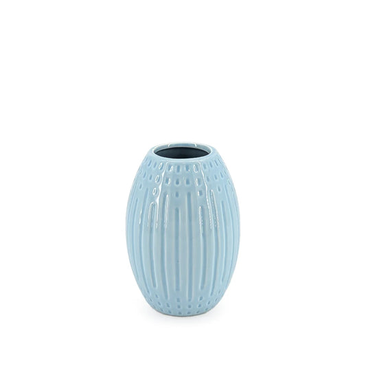 Ceramic Vase Blue 15cm