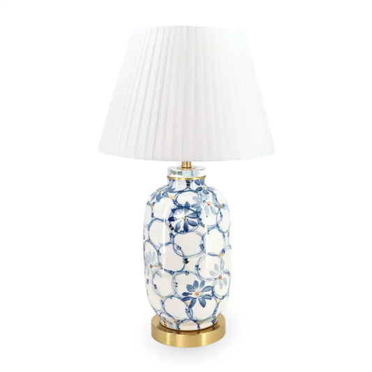 Ceramic Table Lamp China Blue 65cm