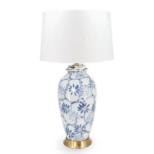 Ceramic Table Lamp China Blue 75cm