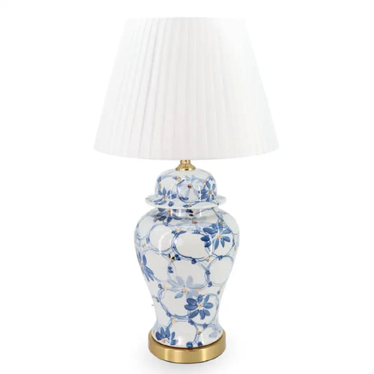 Ceramic Table Lamp China Blue 72cm