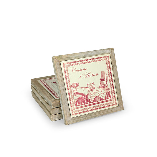 Wooden Coaster 4 Pcs