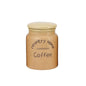 Beige Country Ceramic Sugar Tea Coffee Jars