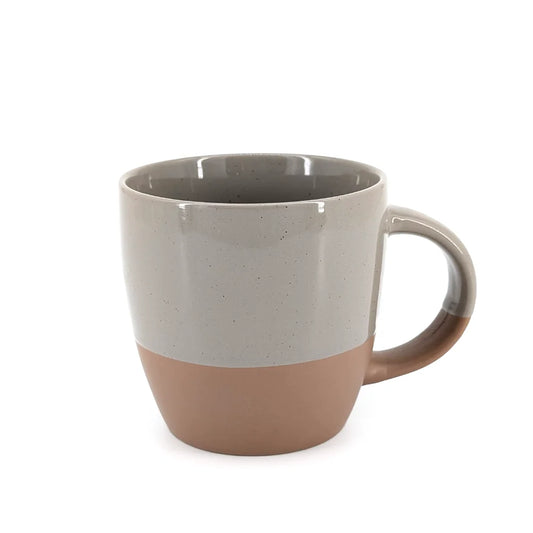 Gray ‬‪Ceramic Mug Natural Base
