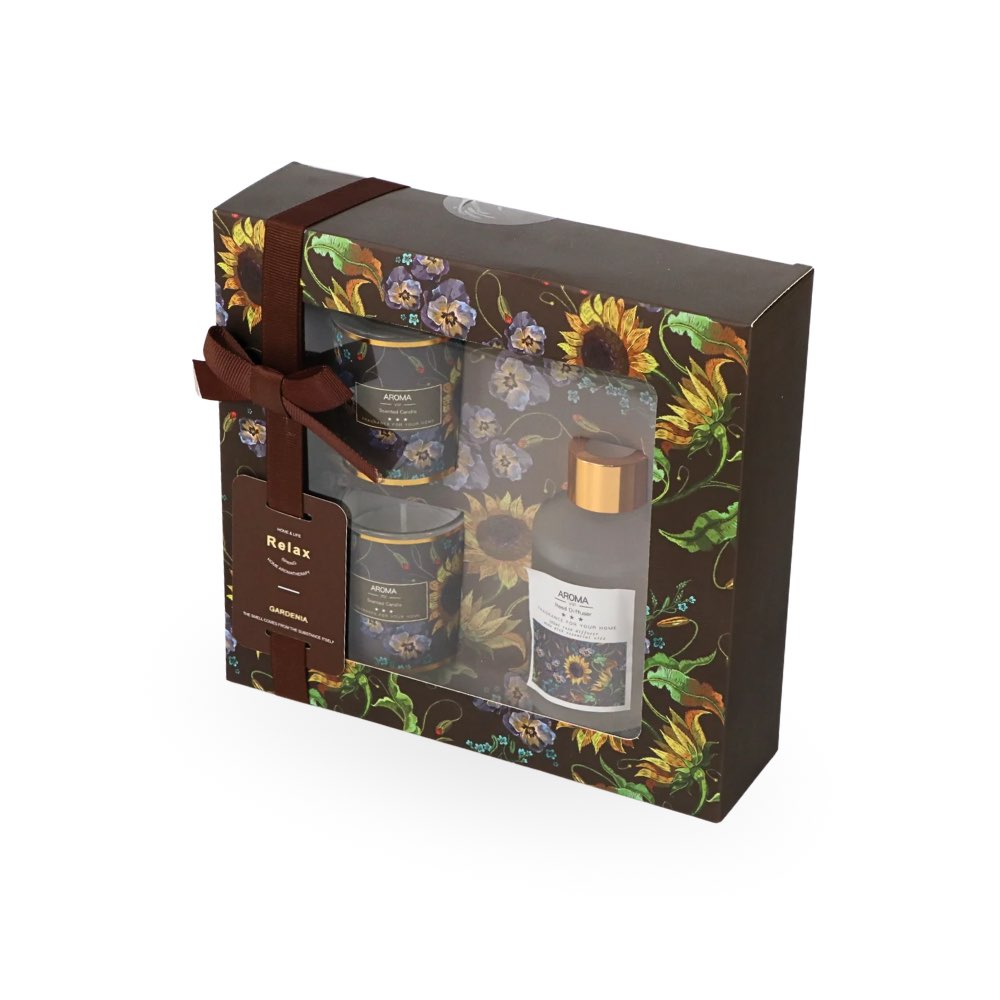 Fragrance Diffuser & Candles Set Gardenia