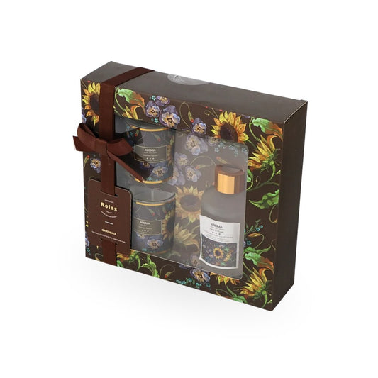Fragrance Diffuser & Candles Set Gardenia