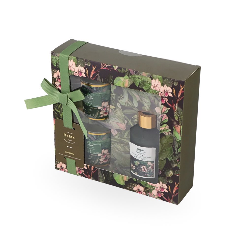 Fragrance Diffuser & Candles Set Gardenia