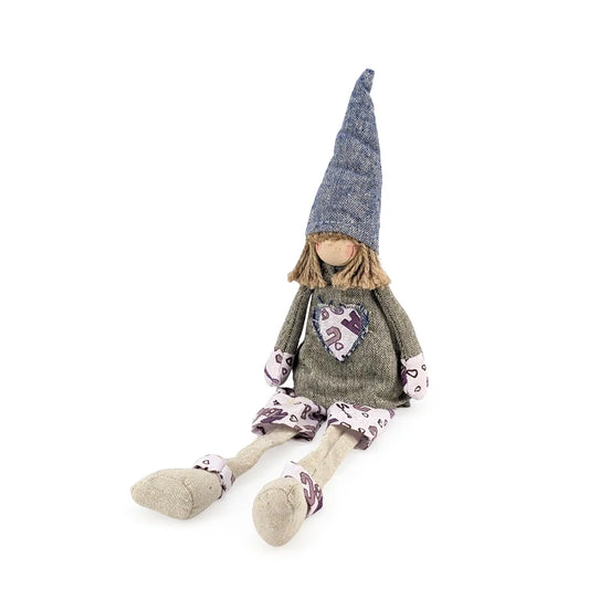 Fabric Garden Elf Sitting Doll