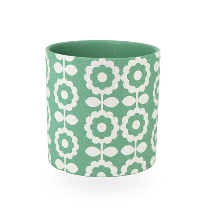 Ceramic Planter Floral 17cm