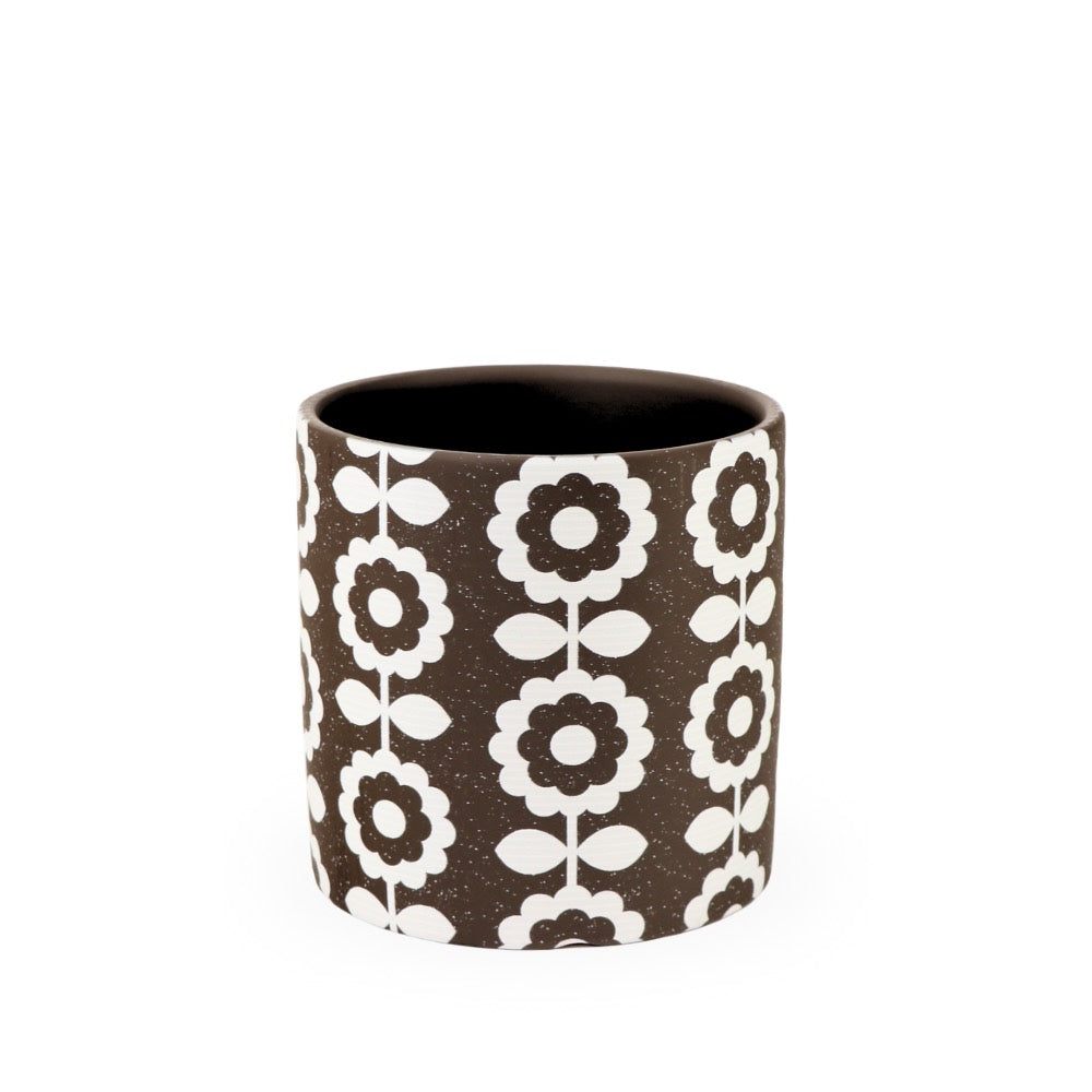 Ceramic Planter Floral 14cm