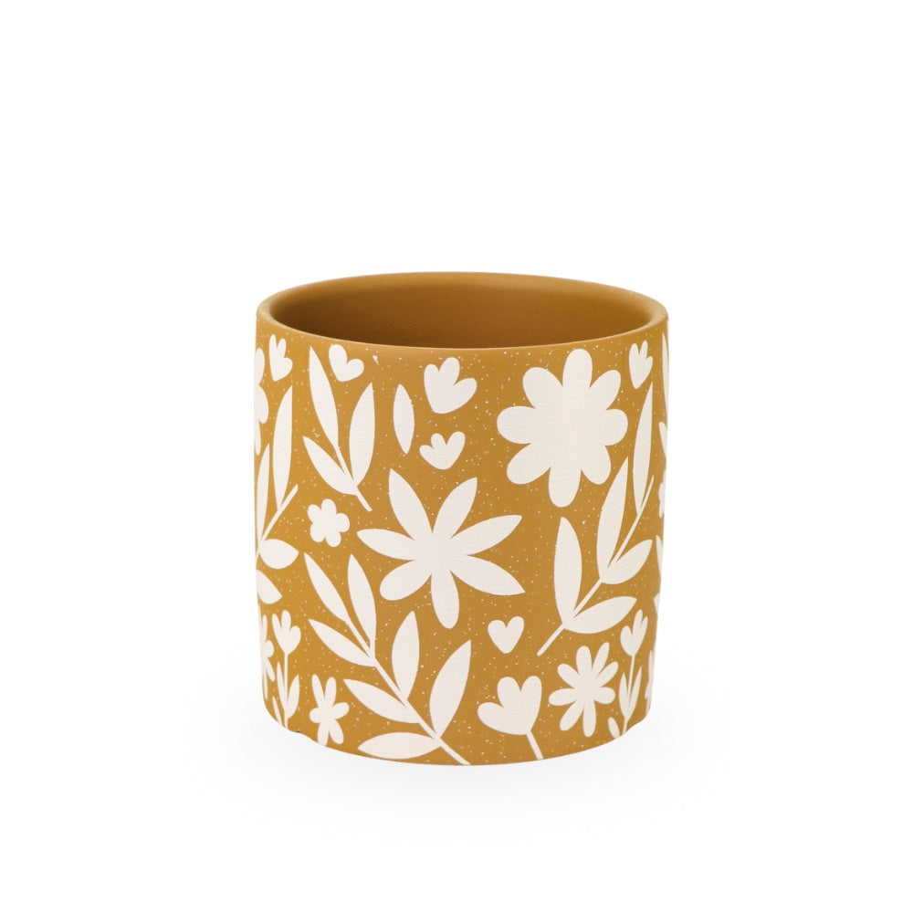 Ceramic Planter Floral 14cm