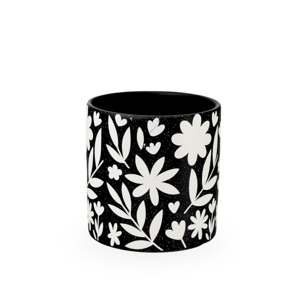 Ceramic Planter Floral 14cm