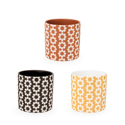 Ceramic Planter Floral 14cm