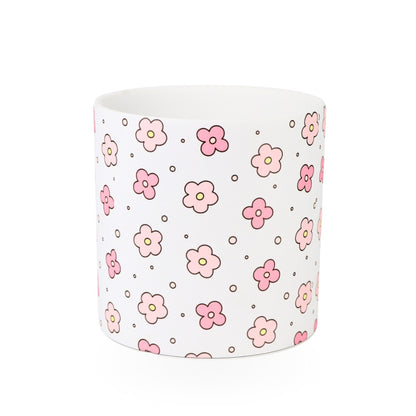 Ceramic Planter Floral 17cm
